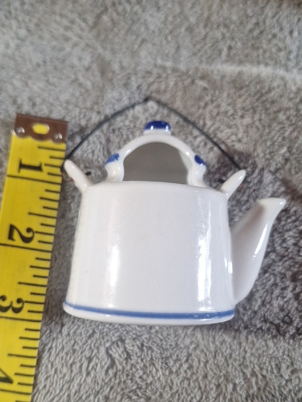Vintage Blue & White 'Home Sweet Home' Ceramic Tea Set - Picture 9 of 10
